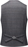 Mens 3 Piece Suits Slim Fit Tweed Suit Plaid Slim Fit Suits for Men One Button Suit Tuxedo Set