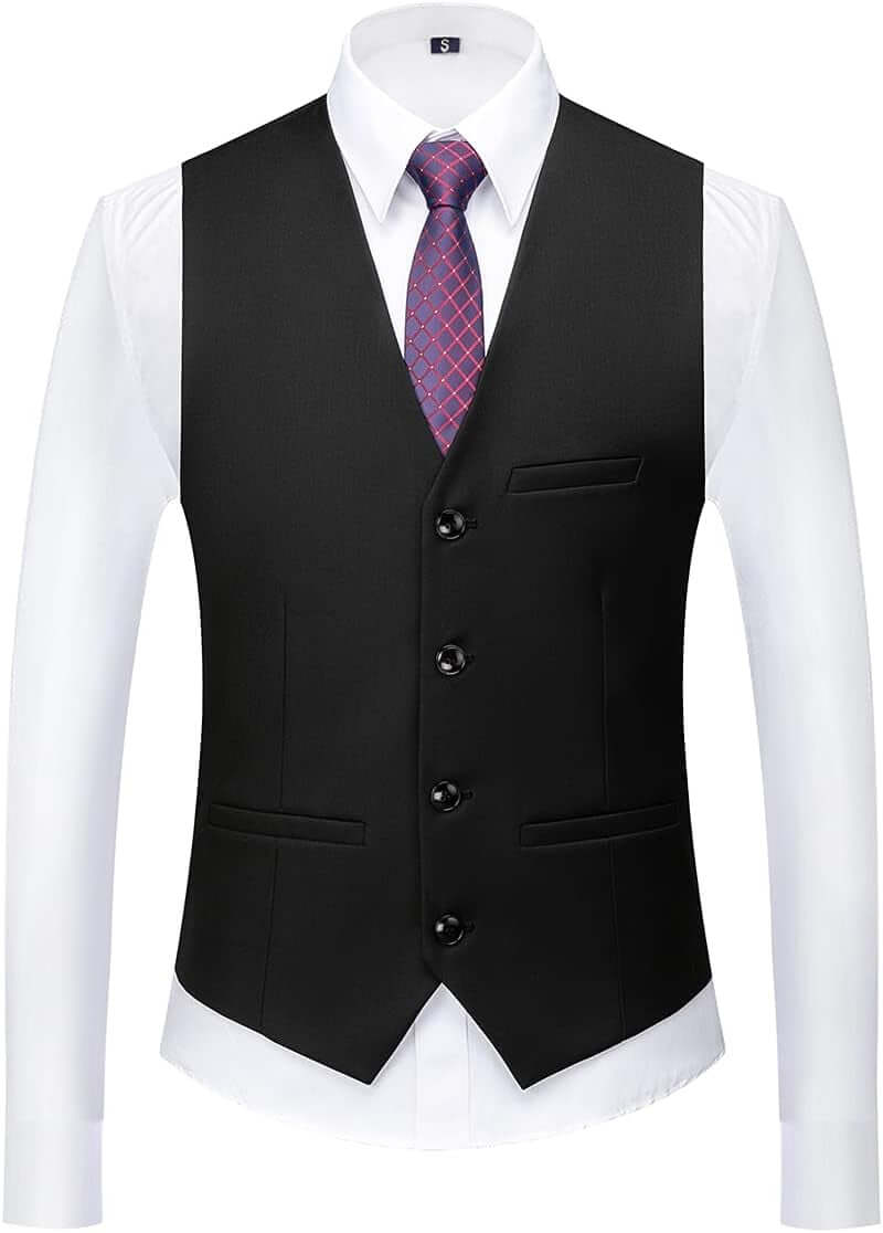Mens 3 Piece Tuxedo Suits Slim Fit Casual Suit Blazer Two Button Wedding Prom Jackets Vest&Trousers