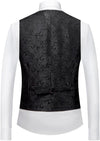 Mens Tuxedo Suits Slim Fit 3 Piece Formal Skinny Tuxedo Suit Set Shawl Lapel Paisley Suits Men for Wedding Prom