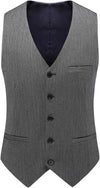 Mens Suits 3 Piece Slim Fit Suit Double Breasted Pinstripe Suit Formal Wedding Tuxedo Suit