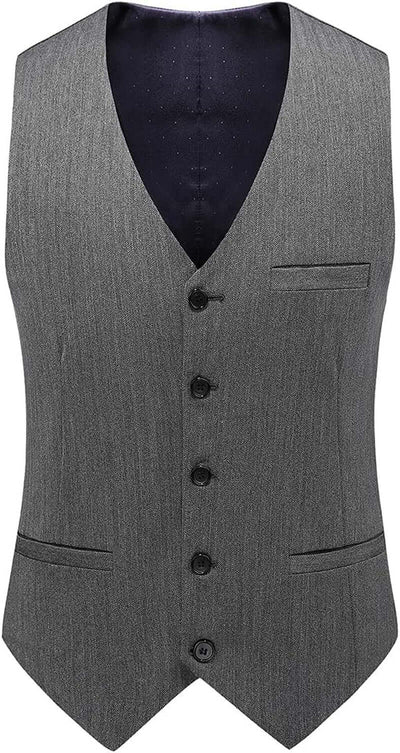 Mens Suits 3 Piece Slim Fit Suit Double Breasted Pinstripe Suit Formal Wedding Tuxedo Suit