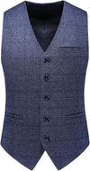 Mens 3 Piece Suits Slim Fit Tweed Suit Plaid Slim Fit Suits for Men One Button Suit Tuxedo Set