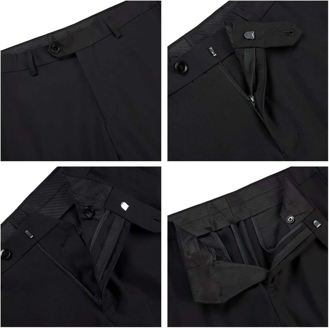 Mens 3 Piece Tuxedo Suits Slim Fit Casual Suit Blazer Two Button Wedding Prom Jackets Vest&Trousers
