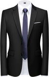 Mens 3 Piece Tuxedo Suits Slim Fit Casual Suit Blazer Two Button Wedding Prom Jackets Vest&Trousers