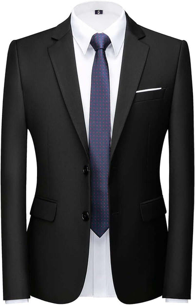 Mens 3 Piece Tuxedo Suits Slim Fit Casual Suit Blazer Two Button Wedding Prom Jackets Vest&Trousers